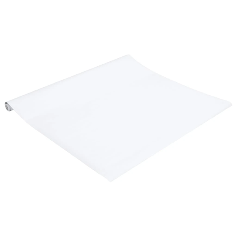 vidaXL mēbeļu uzlīme, pašlīmējoša, matēti balta, 90x500 cm, PVC