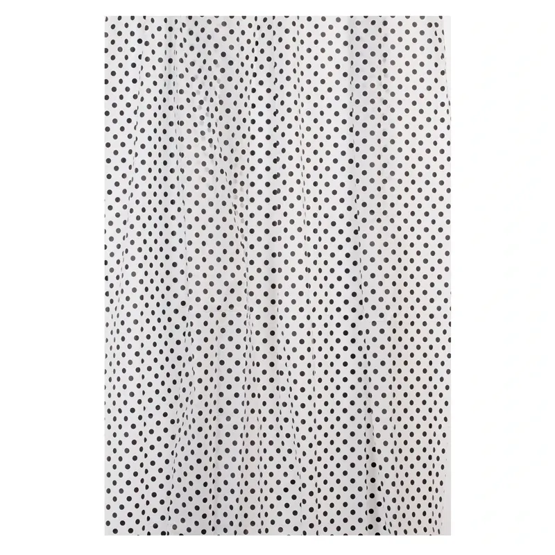 Dušas aizkars Thema Lux ZHY018-4, balta krās.-melna krās., 180 cm x 180 cm