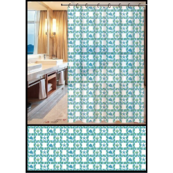 Vannas aizkars Home Accents ar āķiem. 180 x 180 cm