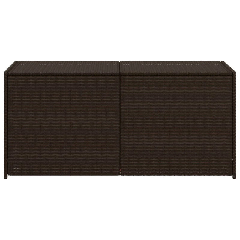 vidaXL dārza uzglabāšanas kaste, brūna, 283 litri, PE rotangpalma