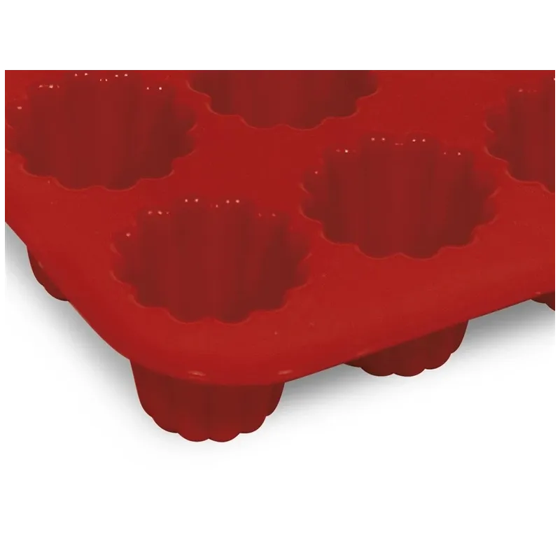 Kanelē cepšanas forma Domoletti, sarkana krās., 17 cm x 28.5 cm