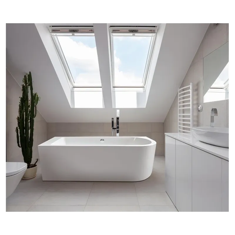 Vanna, brīvi novietots Masterjero, 170 cm x 75 cm x 56 cm, kreisā, balta krās.