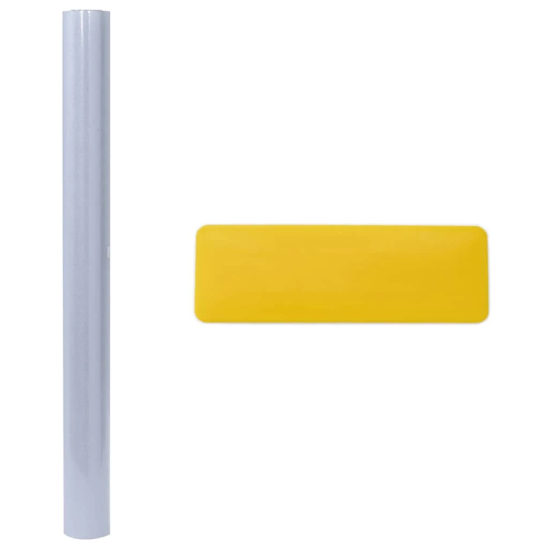 vidaXL loga plēves, 5 gab., matētas, pelēkas, PVC