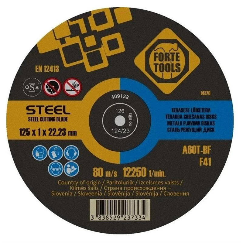 Griežamais disks forte tools 125x1,0x22