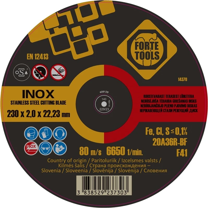 Griežamais disks forte tools 230x2x22,23