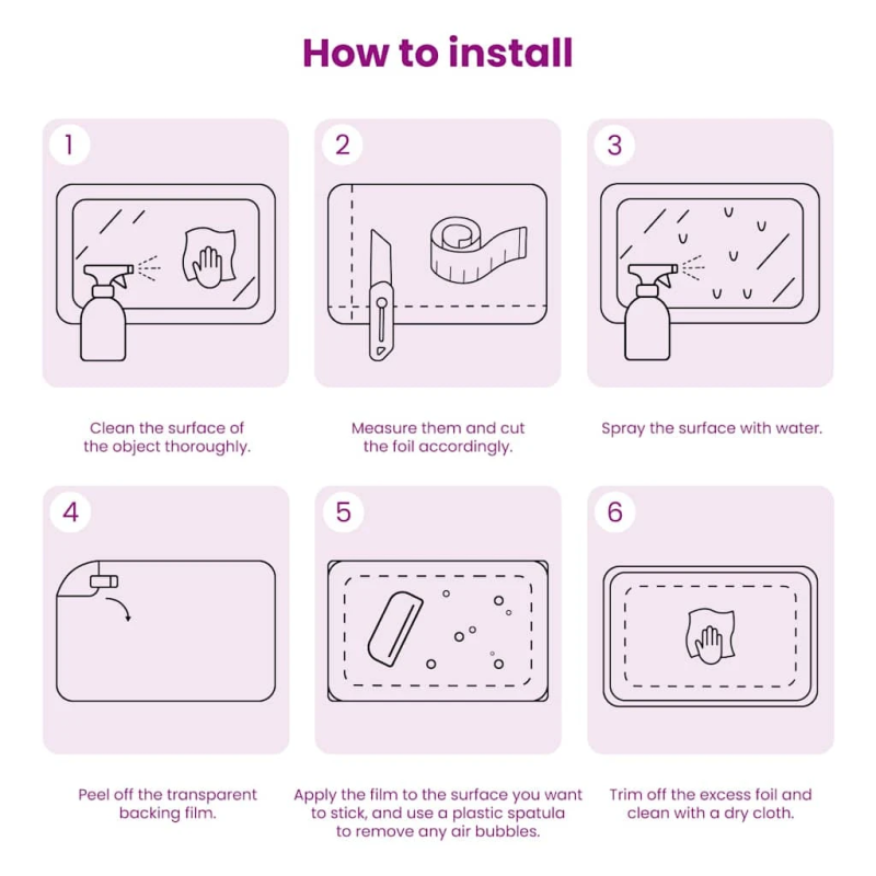 vidaXL loga plēves, 5 gab., matētas, zvaigžņu raksts, PVC