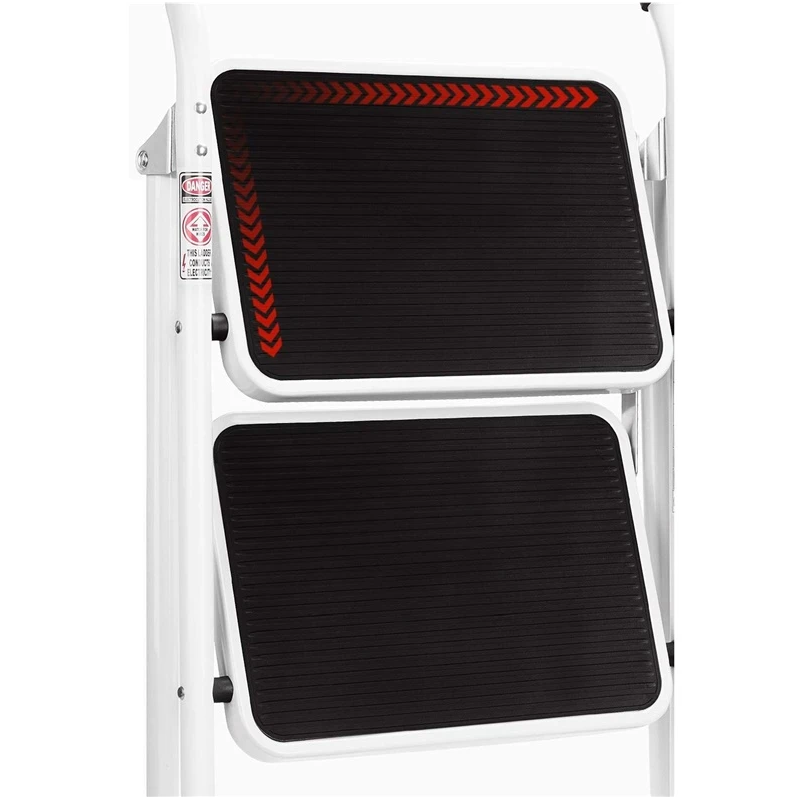 Tērauda kāpnes bl-c102 2 pakāp. baltas