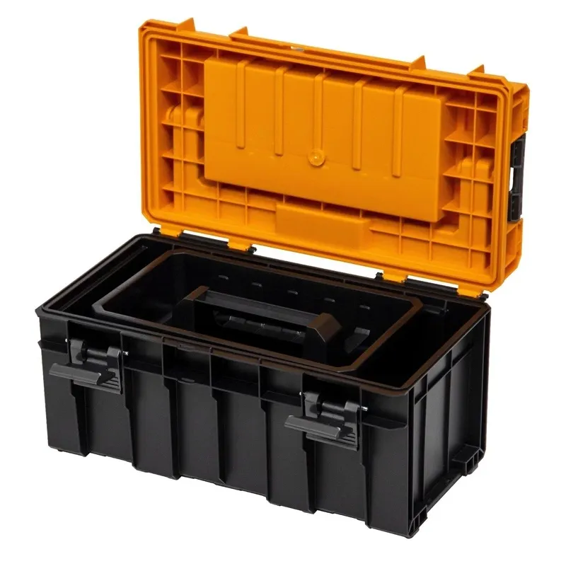 Instrumentu kaste Forte Tools SKRQPRO500POMLT002, 45 cm x 26 cm x 24 cm, melna krās.-dzeltena krās.