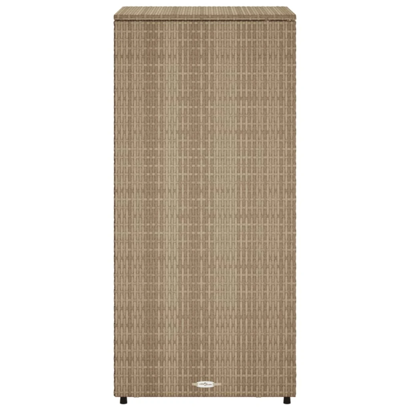 vidaXL dārza skapis, bēšs, 50x55x115 cm, PE rotangpalma