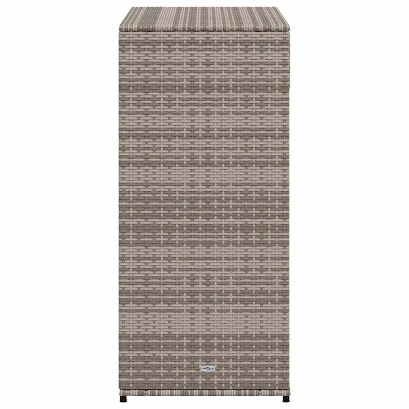 vidaXL dārza skapis, pelēks, 105x55x113 cm, PE rotangpalma