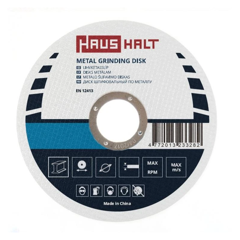 Tērauda slīpēšanas disks HAUSHALT. 230×6×22.23 mm