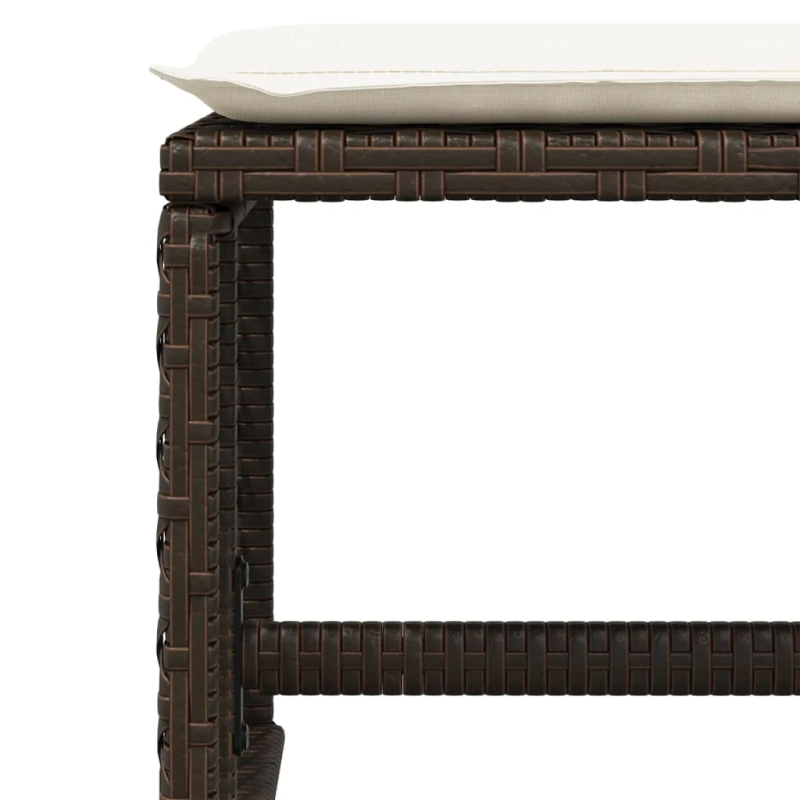 vidaXL 15-daļīgs dārza mēbeļu komplekts, matrači, brūna PE rotangpalma