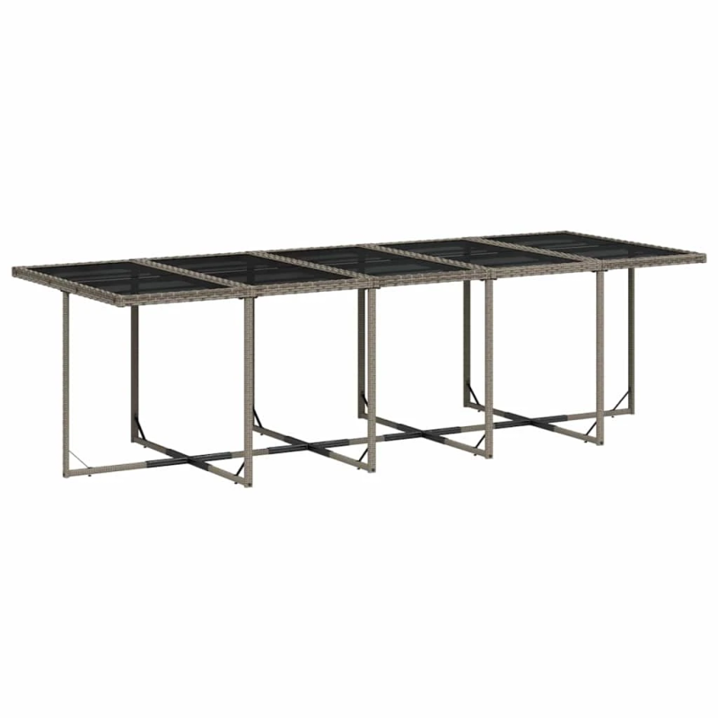 vidaXL 15-daļīgs dārza mēbeļu komplekts ar matračiem, PE rotangpalma