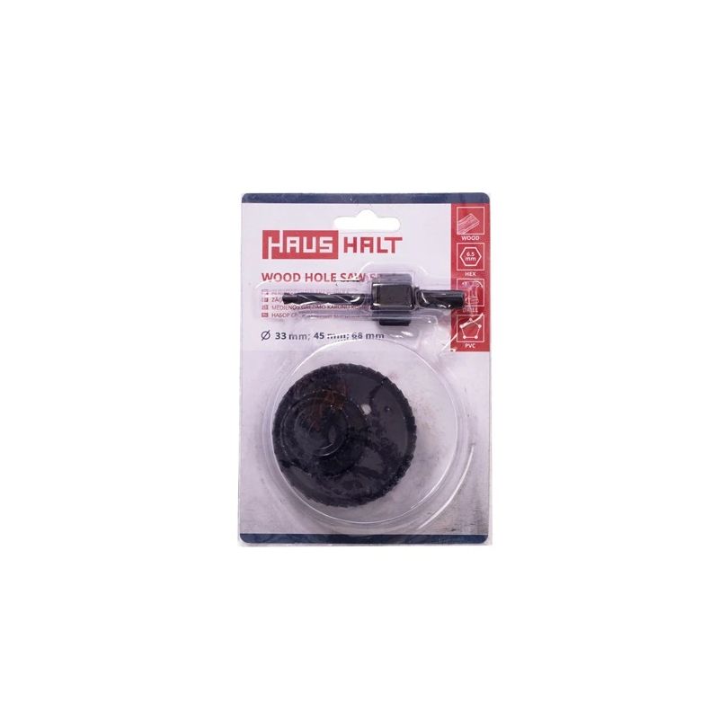 Koka urbšanas kronis komplekts HAUSHALT. 33–68 mm. 4 gab.