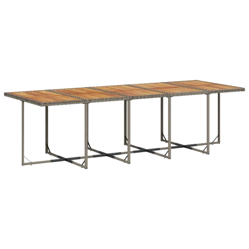 vidaXL 15-daļīgs dārza mēbeļu komplekts ar matračiem, PE rotangpalma