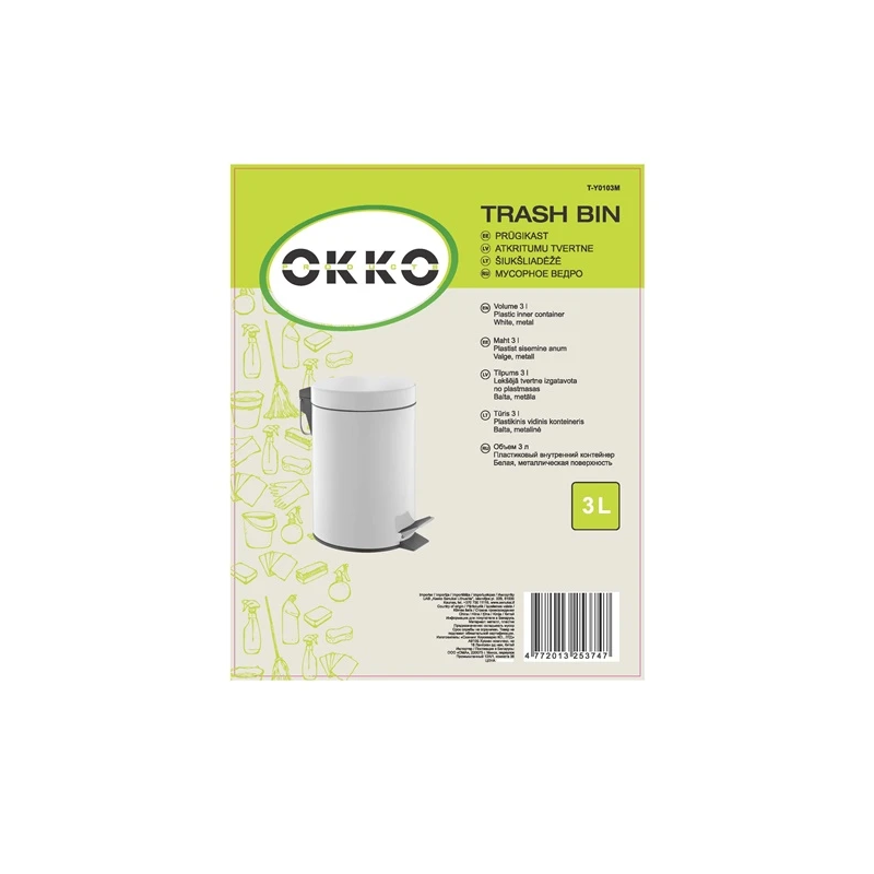 Tvertne atkrit pedāli t-y0103m 3l okko