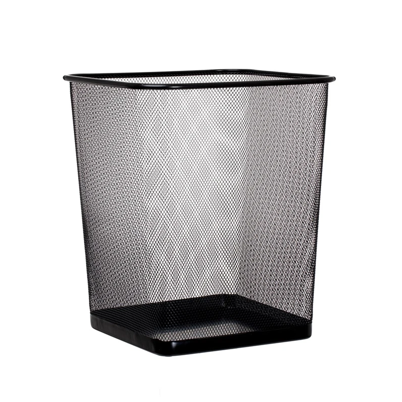 Kvadrātveida atkritumu tvertne OKKO 68405. 20 l. melna