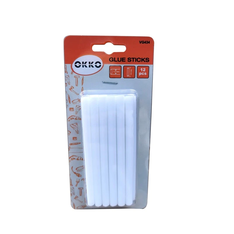 Līmes stienīši 7.2x100mm 12 gab. balti