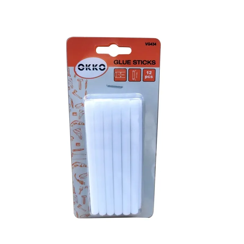 Līmes stienīši 7.2x100mm 12 gab. balti