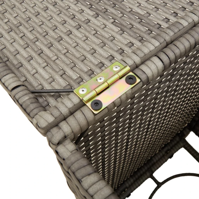 vidaXL gāzes balona pārsegs, pelēks, 40x40x60 cm, PE rotangpalma