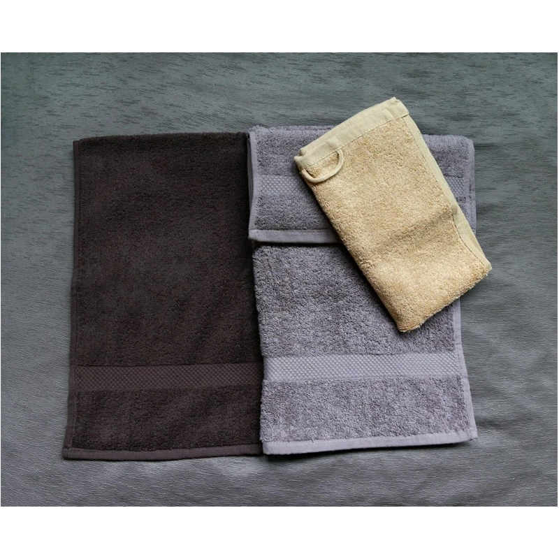 Dvielis terry gaiši brūns 30x50