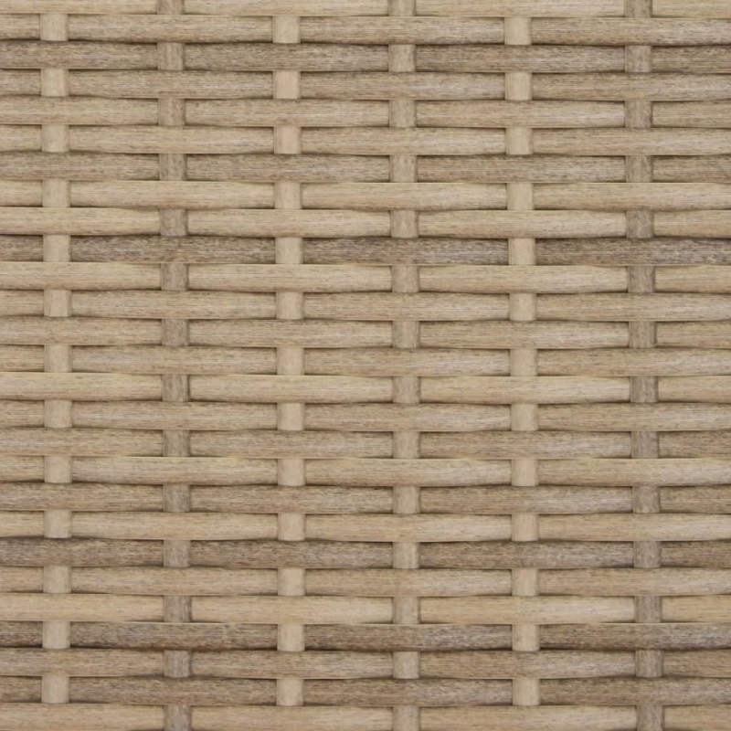 vidaXL divvietīgs dārza dīvāns ar jumtiņu un soliņiem, bēšs, PE