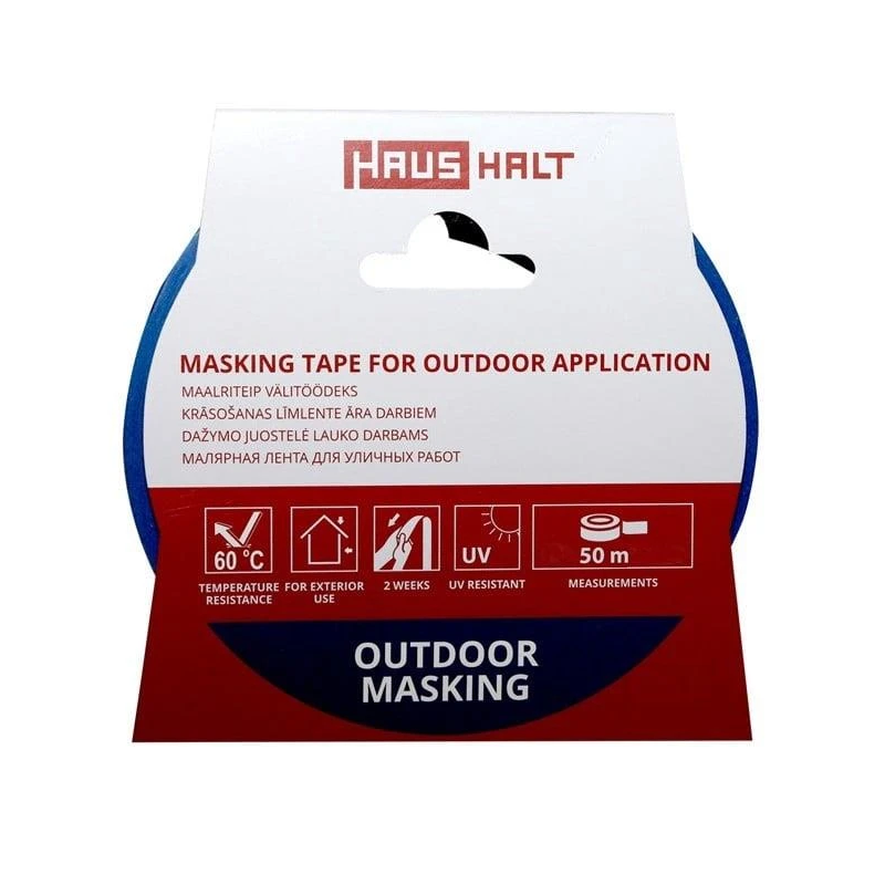 Krāsošanas lente Haushalt āra darbiem. 38 mm x 50 m