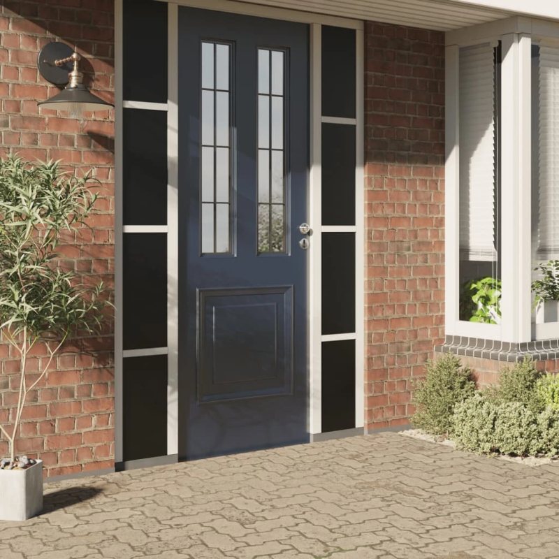 vidaXL loga plēve, matēta, melna, 45x1000 cm, PVC