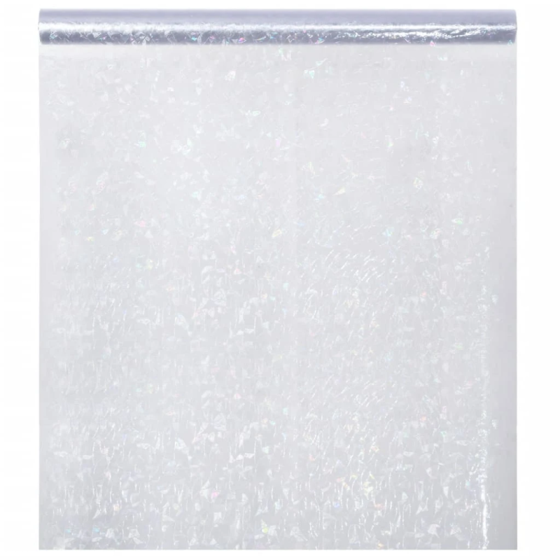 vidaXL loga plēve, matēta, varavīksnes raksts, 45x1000 cm, PVC