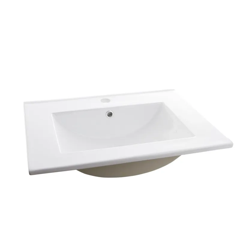 Vonios praustuvas Domoletti ACB7606, keramika, 60 cm x 46 cm x 18 cm, balta sp.