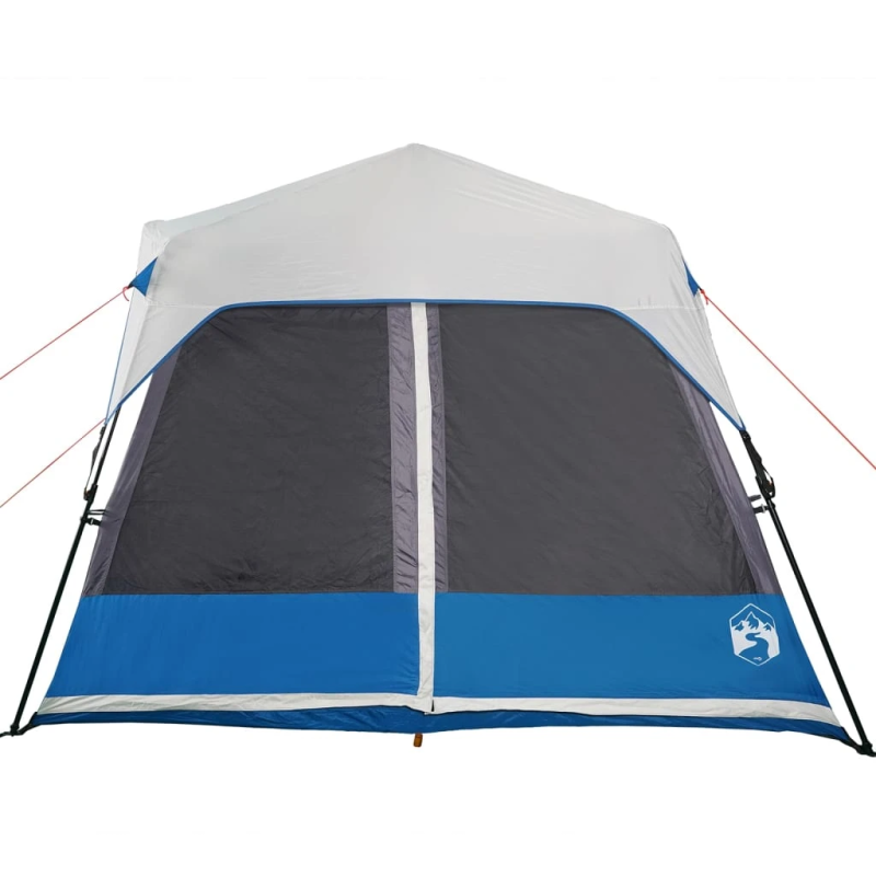 vidaXL ģimenes telts ar LED, 9 personām, gaiši zila