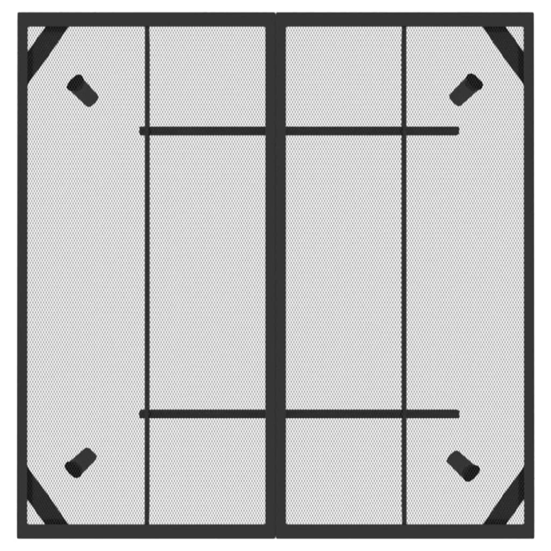 vidaXL 5-daļīgs dārza mēbeļu komplekts, antracītpelēks, metāla siets