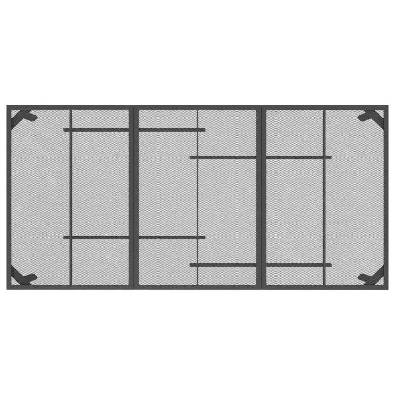 vidaXL 7-daļīgs dārza mēbeļu komplekts, antracītpelēks, metāla siets