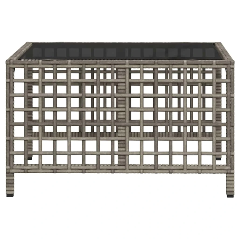 vidaXL 3gab stūra dārza dīvānu komplekts, matrači, PE rotangpalma