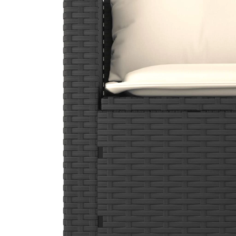 vidaXL 3-daļīgs dārza dīvānu komplekts ar matračiem, PE rotangpalma