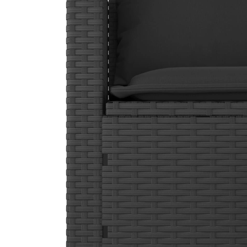 vidaXL 3-daļīgs dārza dīvānu komplekts ar matračiem, PE rotangpalma