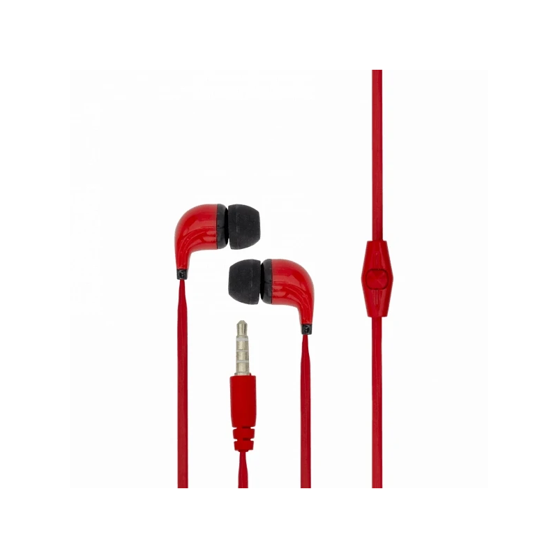 Sbox Stereo Earphones With Microphone EP-038 Red