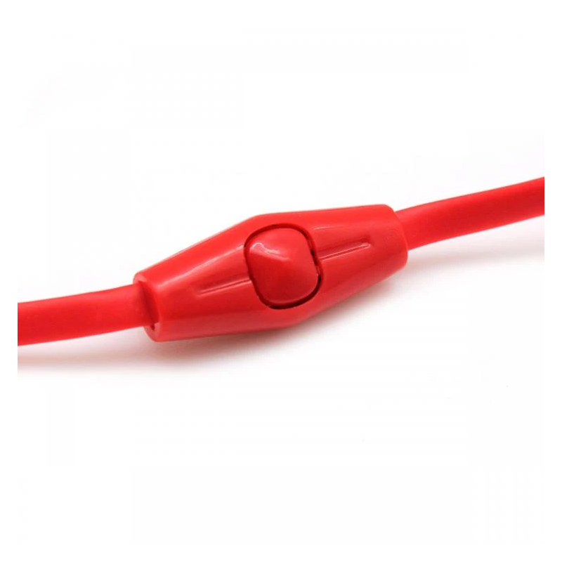 Sbox Stereo Earphones With Microphone EP-038 Red