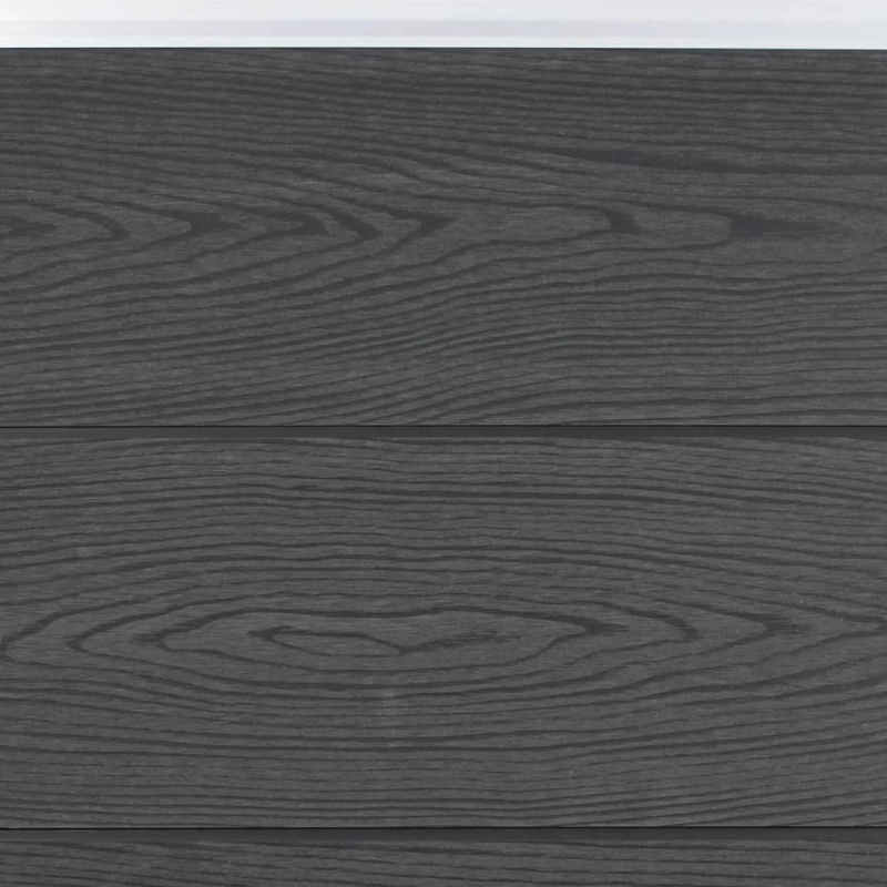 vidaXL žoga paneļu komplekts, pelēks, 353x186 cm, WPC