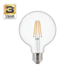Lemputė Standart Filamentinė LED, G95, 2700 °K, E27, 7 W, 806 lm