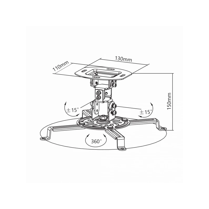 Sbox PM-18 Projector Ceiling Mount