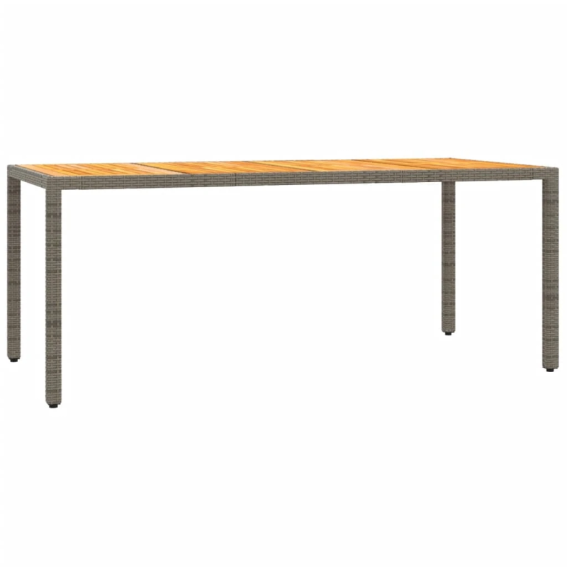 vidaXL 7-daļīgs dārza mēbeļu komplekts, matrači, pelēka PE rotangpalma