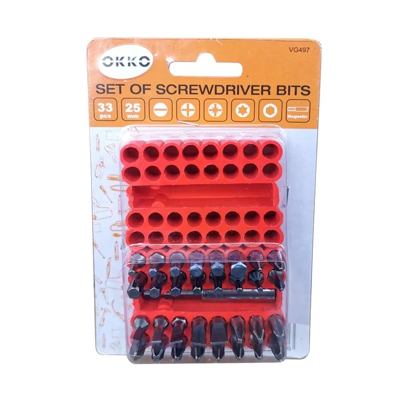 Antgalių rinkinys OKKO. 25 mm. 33 vnt.