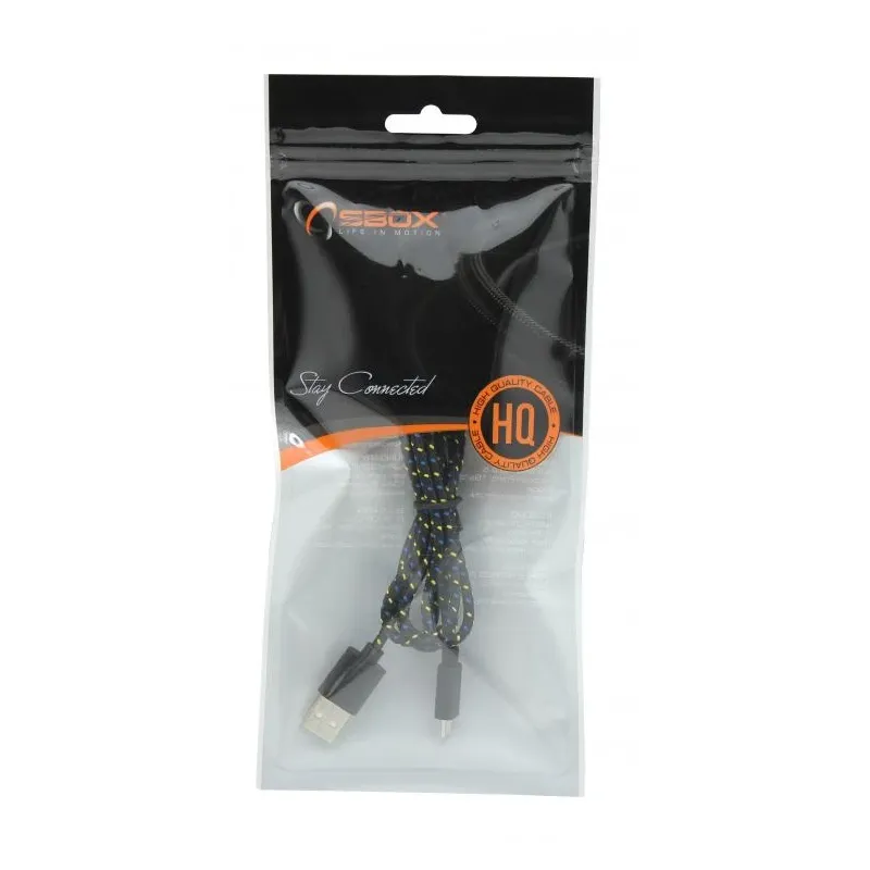 Sbox USB-1031B USB- Micro USB 1M black