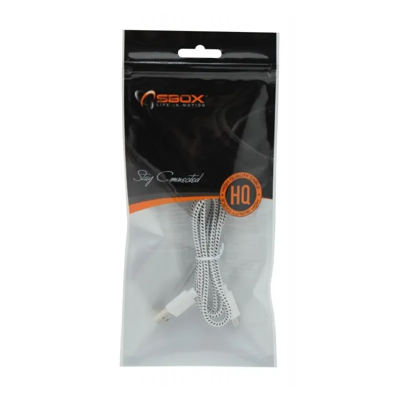 Sbox USB-1031W USB- Micro USB 1M white