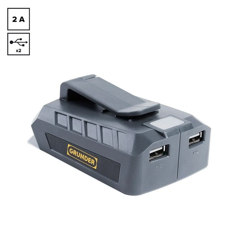 Akumulatora adapteris GRUNDER ADP-01, 18 V, 2 A