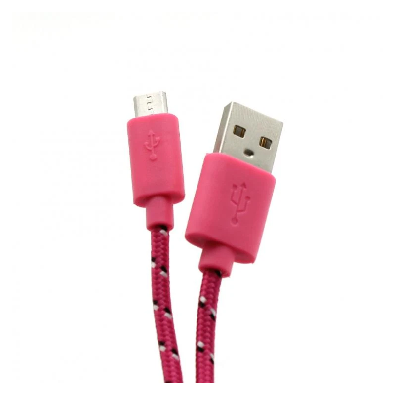 Sbox USB- Micro USB 1M USB-1031P pink
