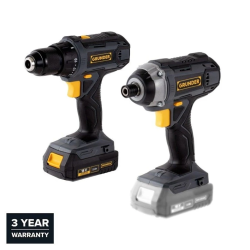 Instrumentu komplekts GRUNDER CD-L1218+CW-L1218E. 18 V. 2 Ah