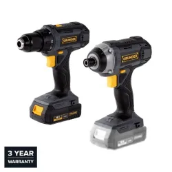 Instrumentu komplekts GRUNDER CD-L1218+CW-L1218E. 18 V. 2 Ah