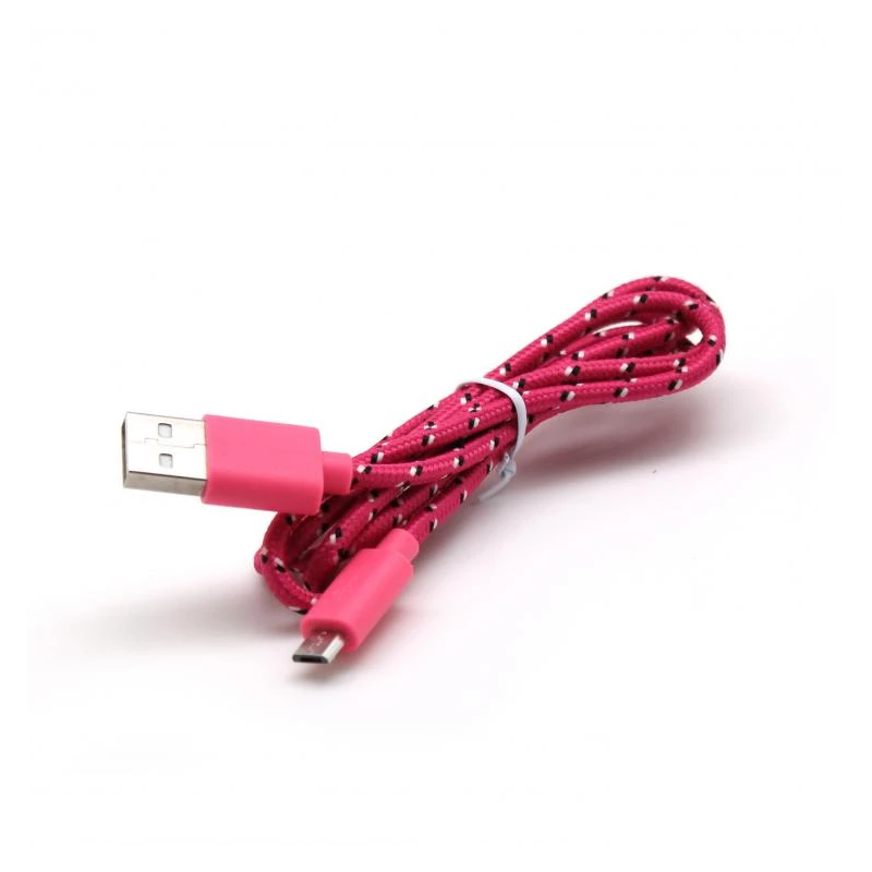 Sbox USB- Micro USB 1M USB-1031P pink